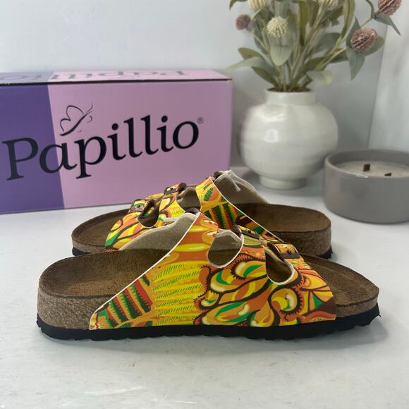 Papillio by Birkenstock Florida Sandal African Wax Gold 1006230 Unisex L5/M3 NWB - Picture 6 of 10